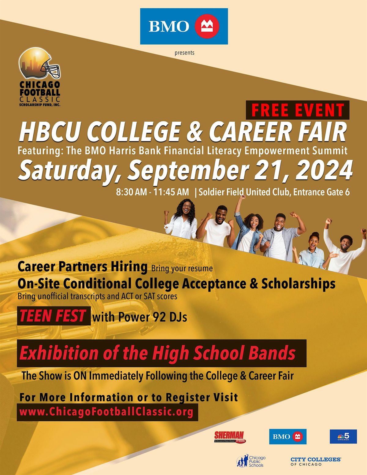 CHICAGO FOOTBALL CLASSIC 2024 HBCU COLLEGE FAIR - COLLEGE REP  REGISTRATION