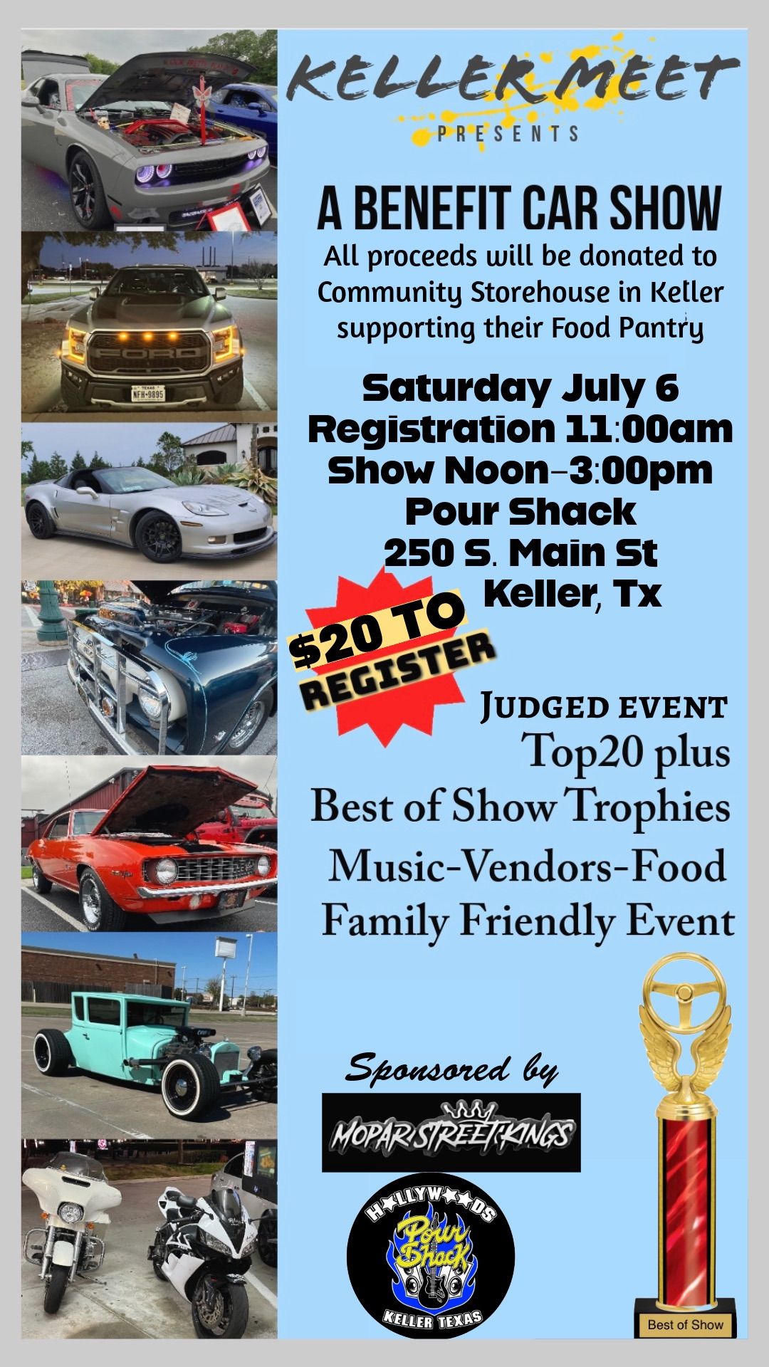 Benefit Car Show Presented by Keller Meets