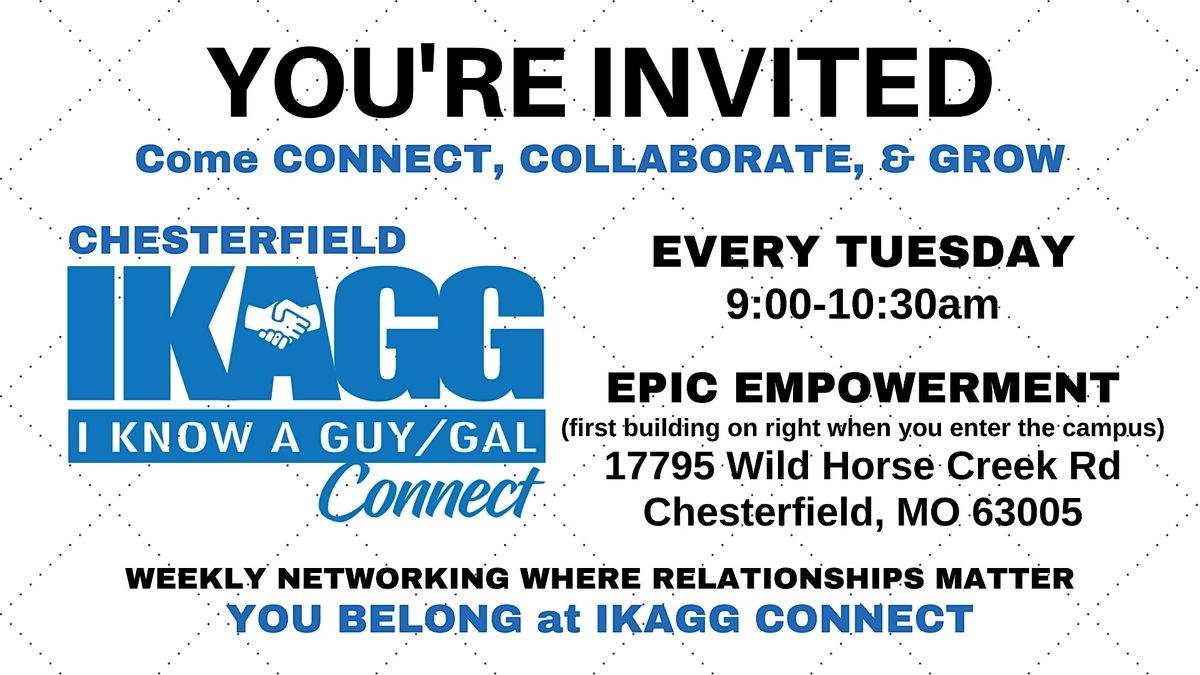 Chesterfield In-Person IKAGG Connect Weekly Meeting
