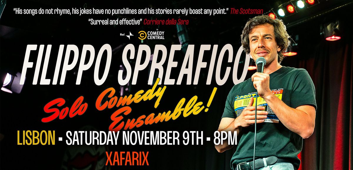 Solo Comedy Ensamble \u2022 Filippo Spreafico \u2022 Standup in English \u2022 Lisbon