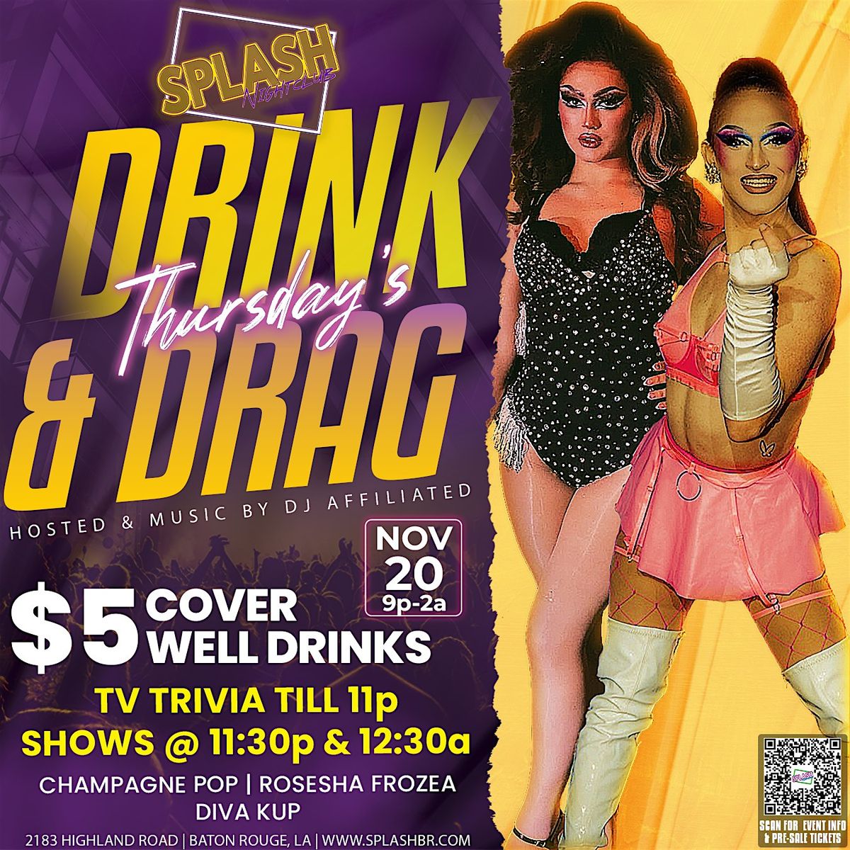 Thursday Drink & Drag