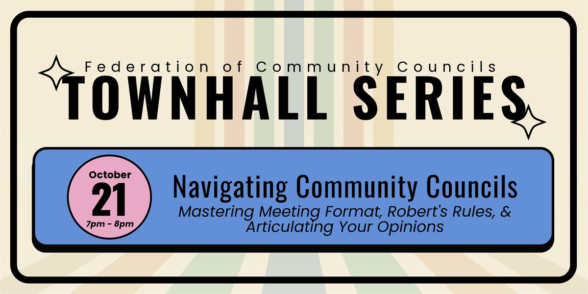 Navigating Community Councils