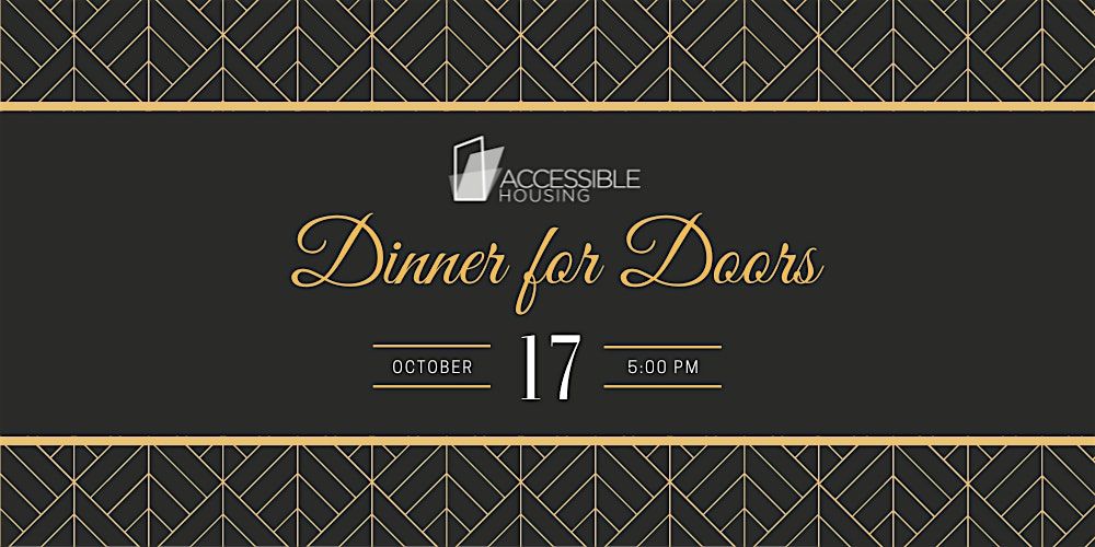 Dinner for Doors - Accessible Housing's Charity Event