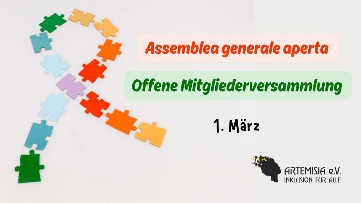 Assemblea annuale aperta- Offene Jahreshauptversammlung