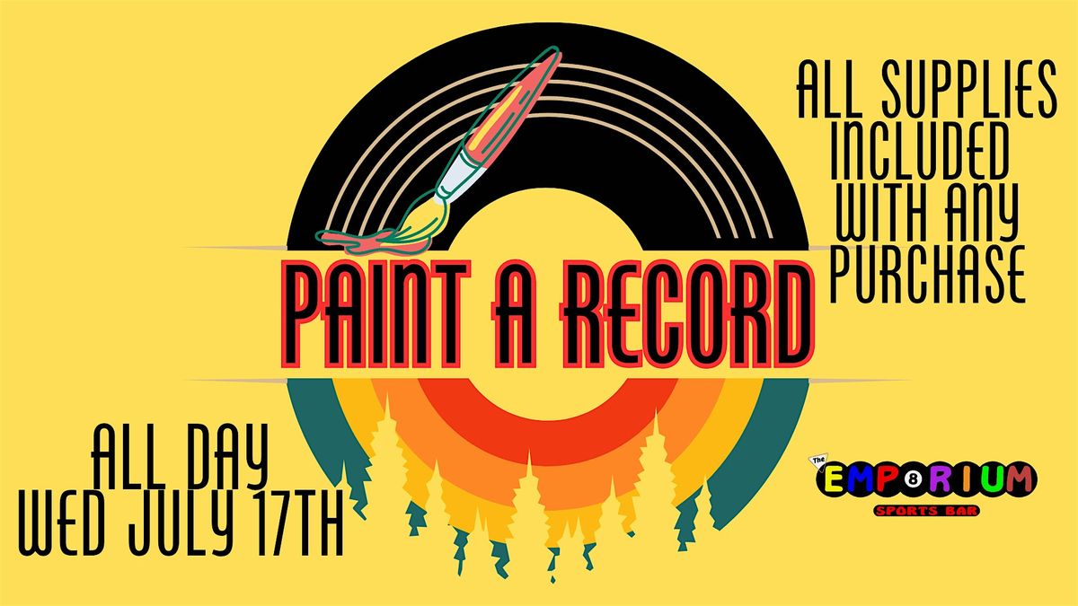 PAINT A RECORD - ALL DAY STATION