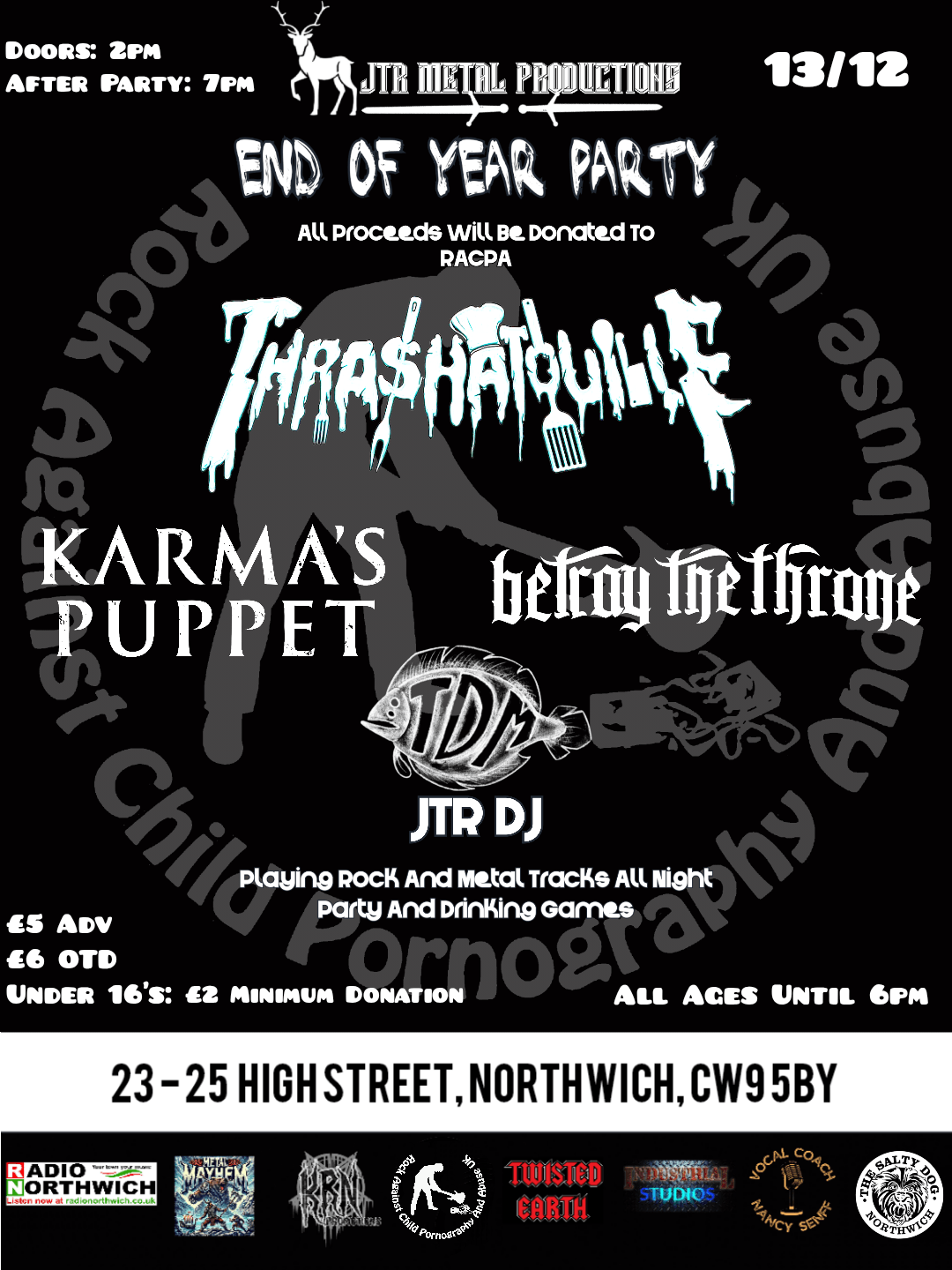 JTR Metal Productions Presents: JTR End Of Year Party