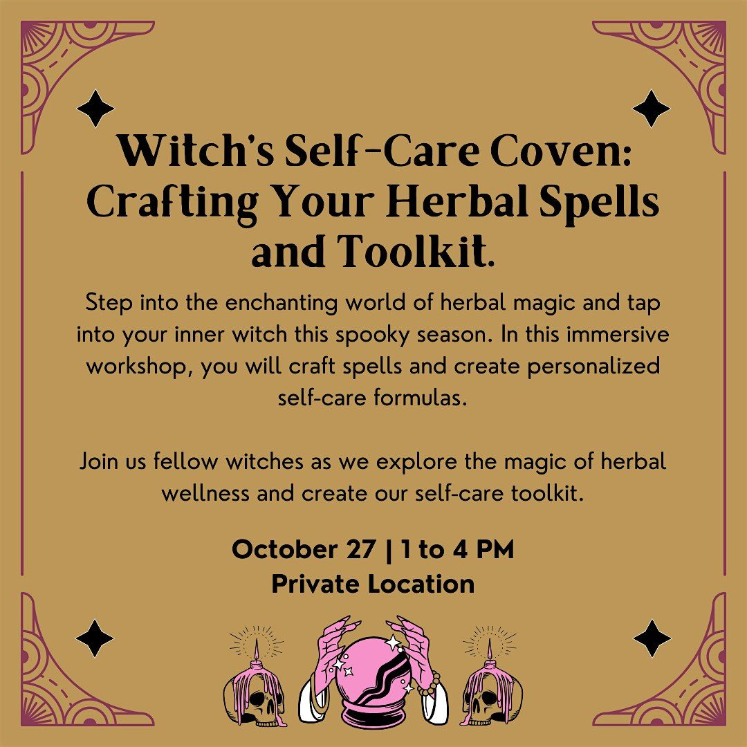 Witch\u2019s Wellness Coven: Craft Herbal Spells and Self-Care Toolkit.