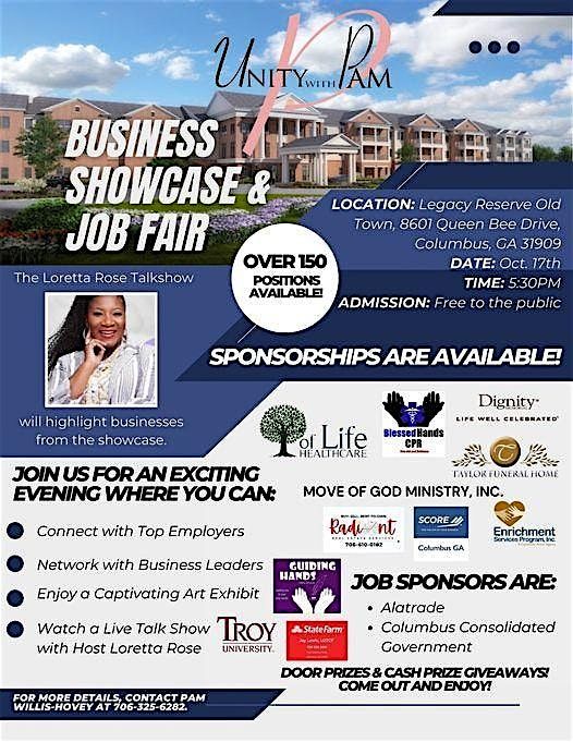 Unity with Pam Business Showcase and Job Fair