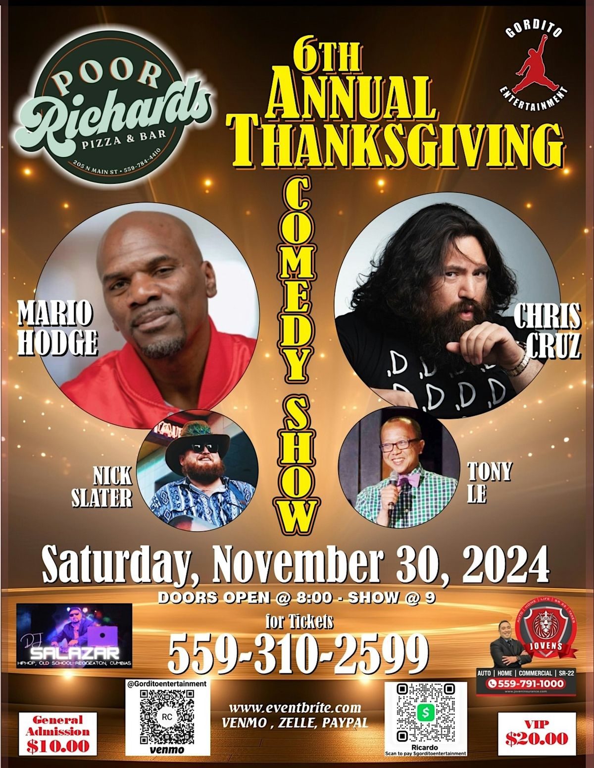 6th Annual THANKSGIVING COMEDY SHOW