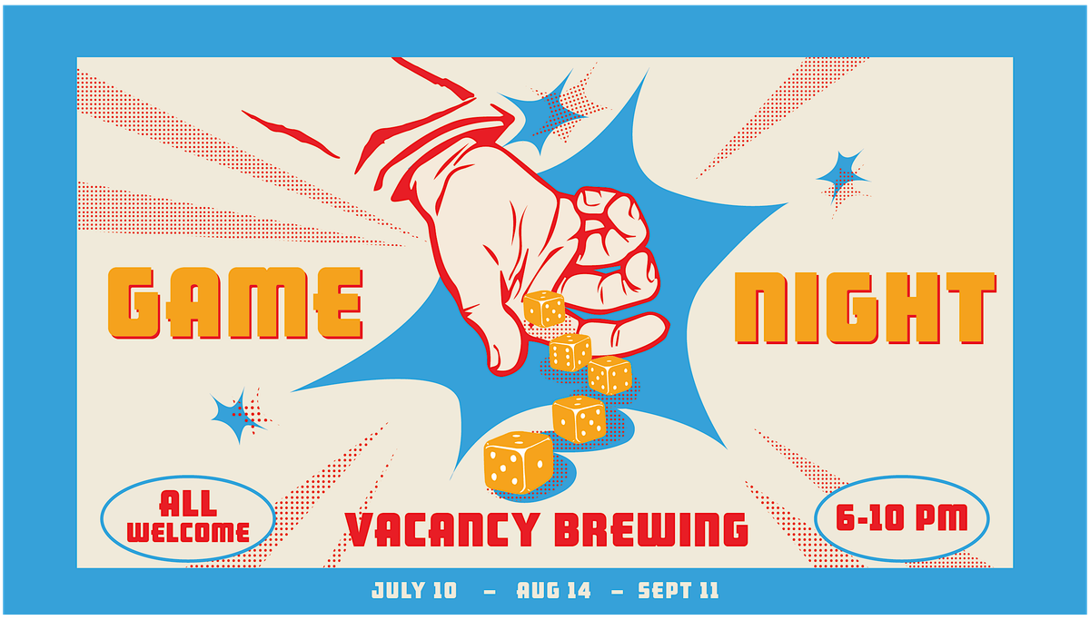 Game Night Meetup at Vacancy Brewing