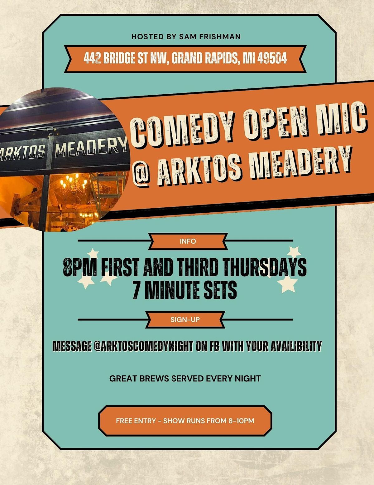 Comedy Open Mic Night at Arktos Meadery