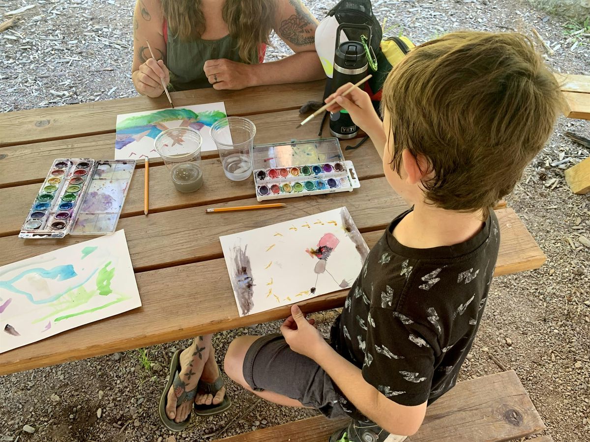 Kids' Painting From Nature