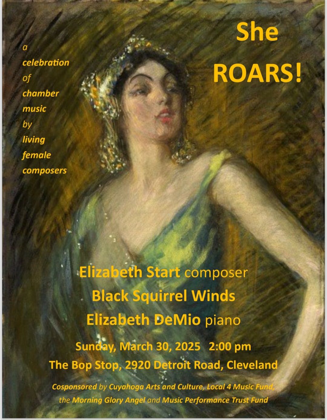 She ROARS! a celebration of chamber music by living female composers