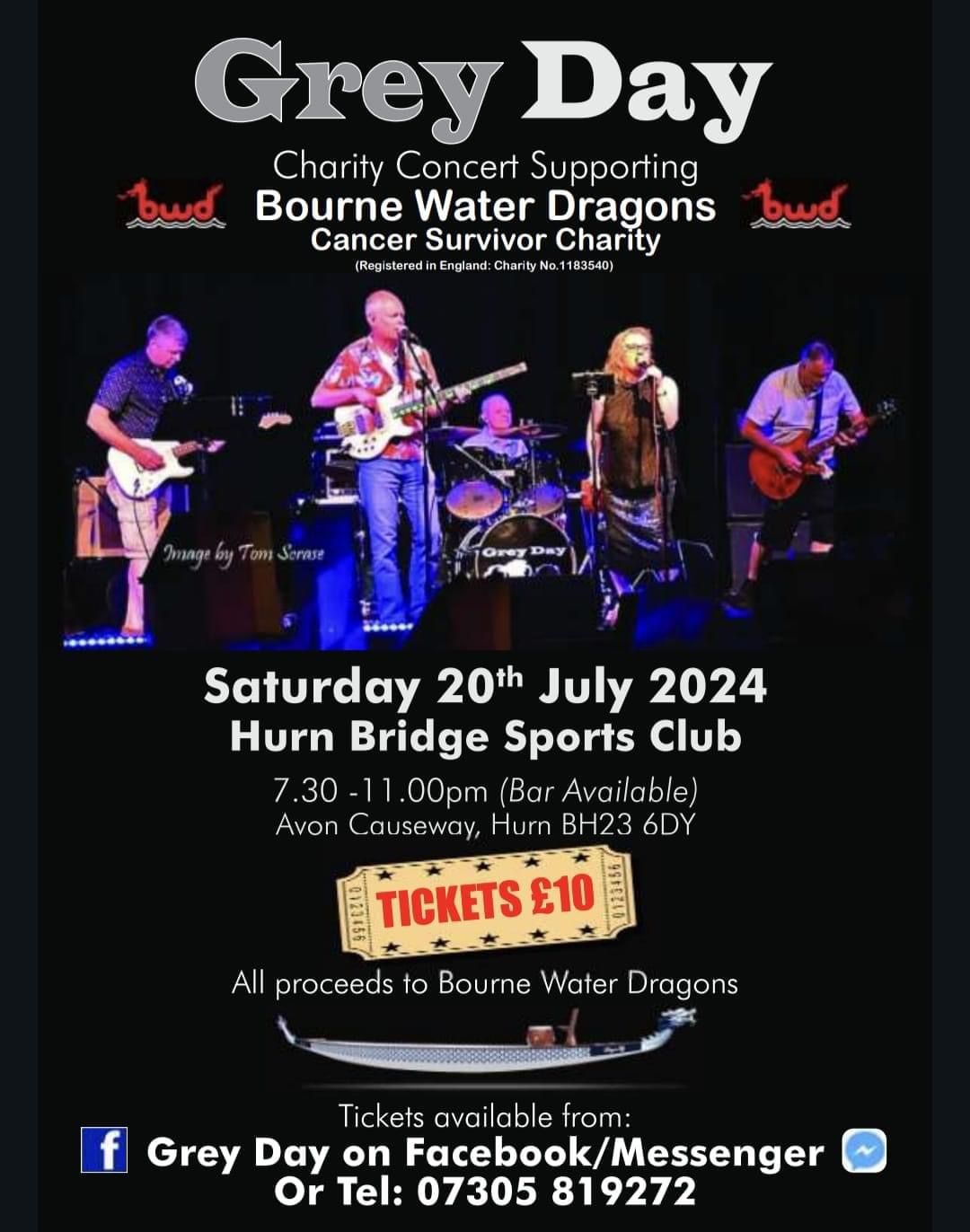Music evening in aid of Bourne Water Dragons