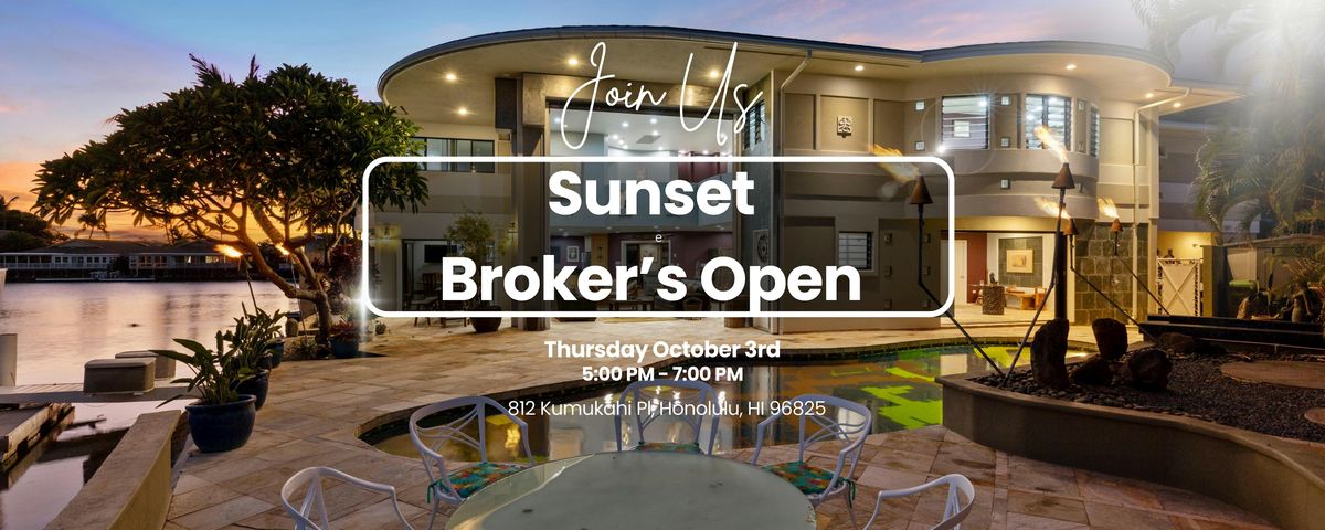 Sunset Broker's Open with Sushi on the Marina