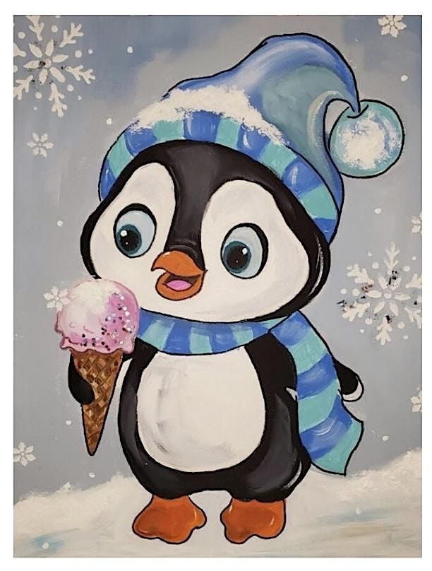 Creative Kids: Paint Winter Penguins on Canvas with Janell Walker Smalls