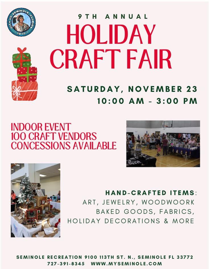  Holiday Craft Fair at Seminole Rec Center 