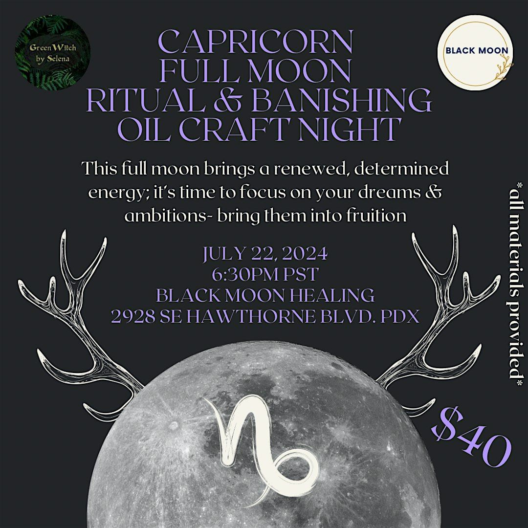 Capricorn Full Moon Ritual & Craft Night