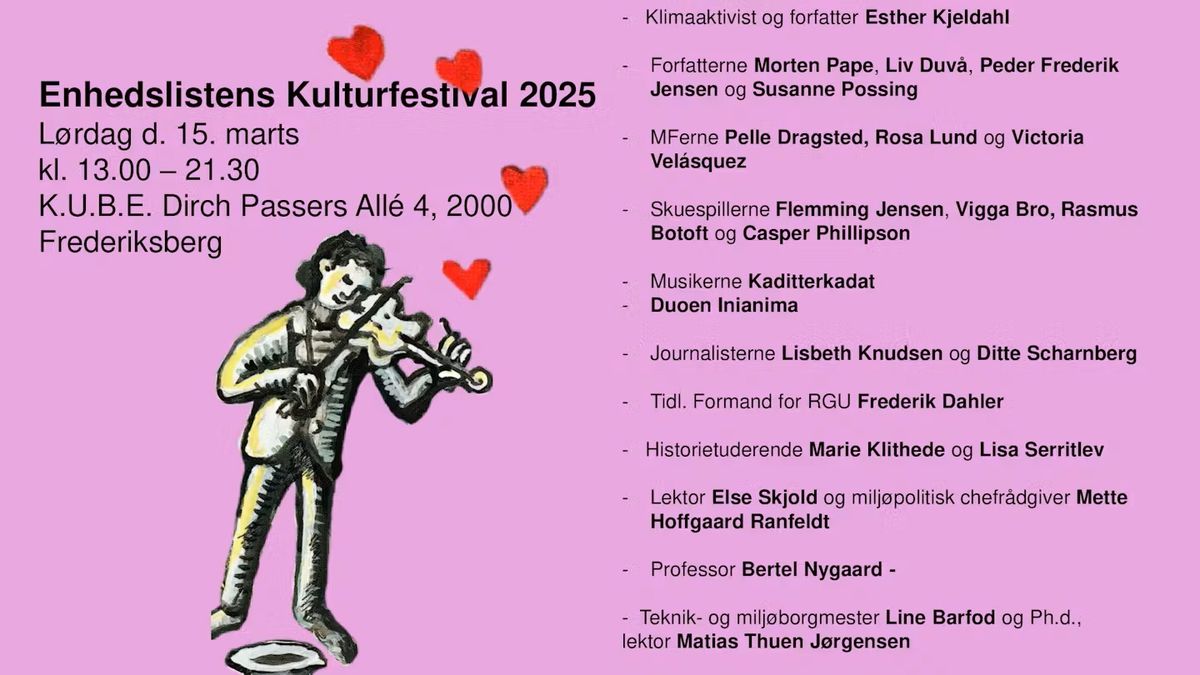 Enhedslistens Kulturfestival 2025