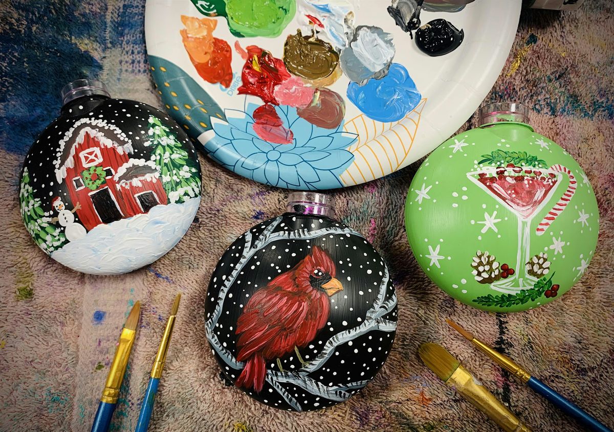 DIY Holiday Ornament Paint Night