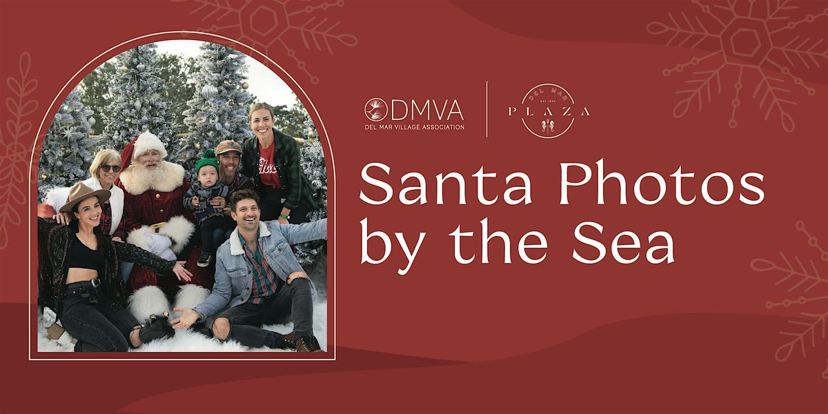 Santa Photos by the Sea in Del Mar Village