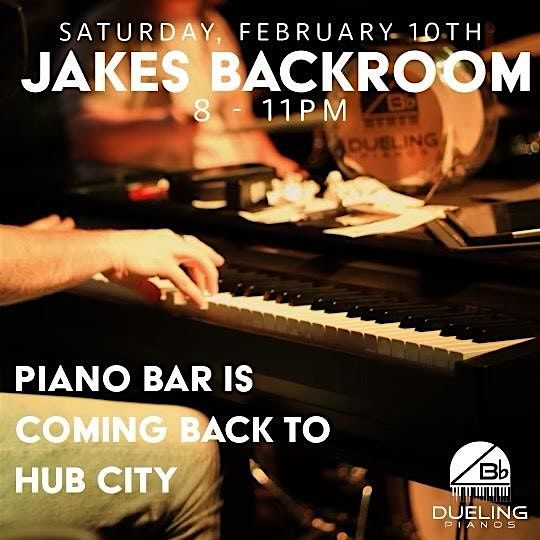 Bb Dueling Pianos at Jake's Backroom, Friday, Sept. 20th