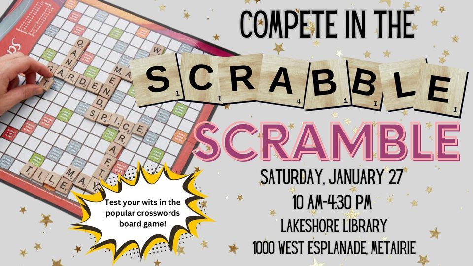 Scrabble Scramble Board Game Competition