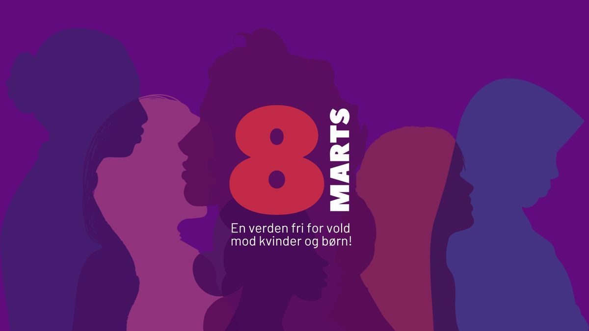 March, taler og musik til Kvindernes Internationale Kampdag