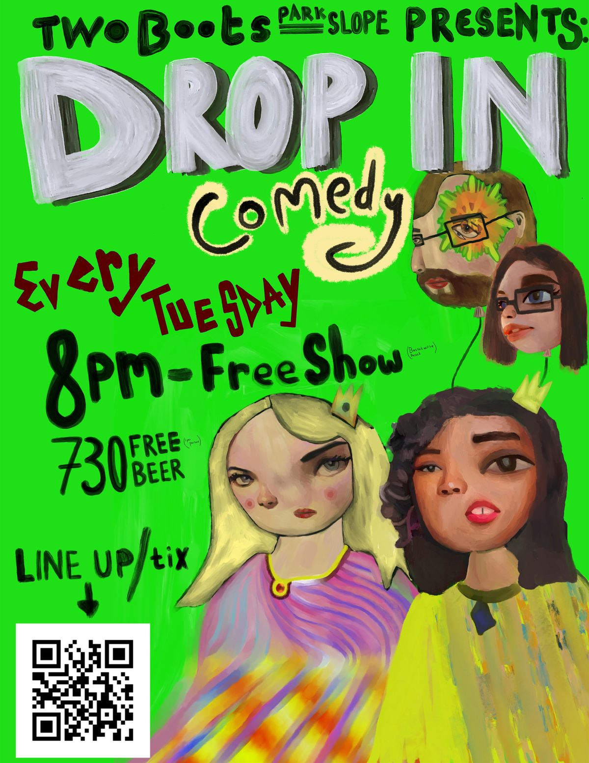 DROP IN: Comedy (Free Show + Free Beer + Pizza raffle)