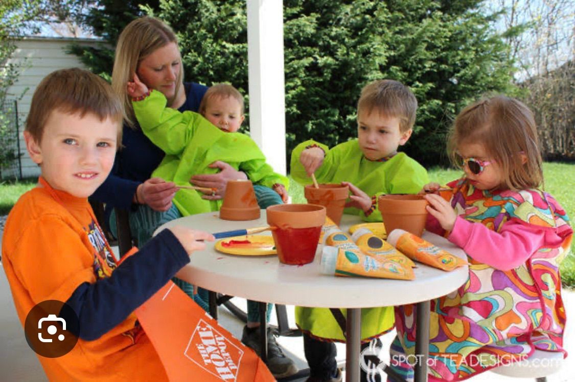 Kids garden pot decoration workshop 