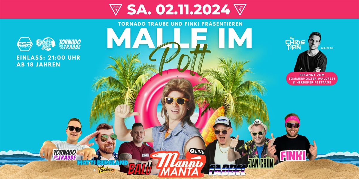 MALLE IM POTT | GLEIS 9 BOCHUM | SA. 02.11.2024