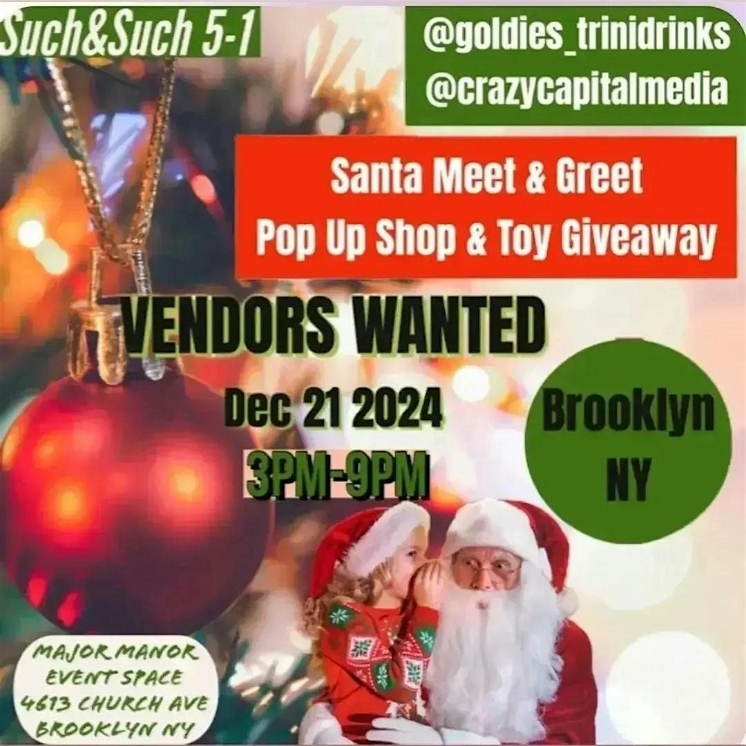 Vendors Wanted : Kids Christmas Party & Toys Giveaway with Santa!