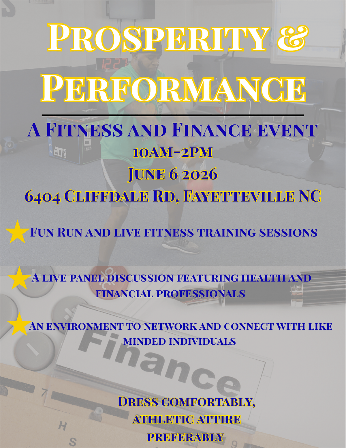 Prosperity & Performance: A Fitness & Financial Event