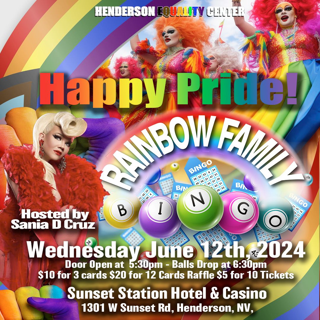 Henderson Equality Center Rainbow Family Bingo!
