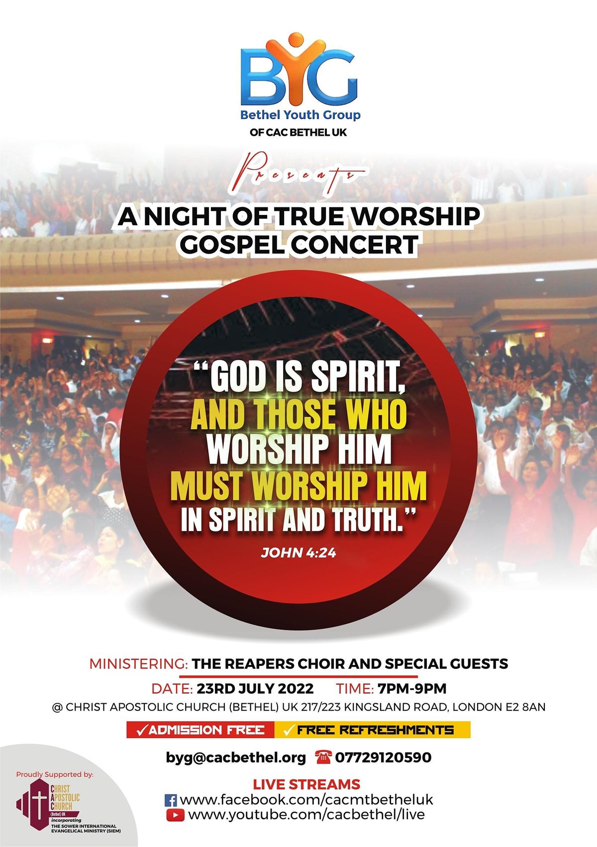 A Night Of True Worship Gospel Concert