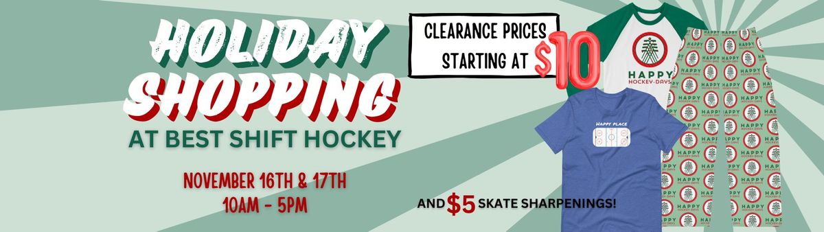 HOLIDAY SHOPPING CLEARANCE EVENT! 