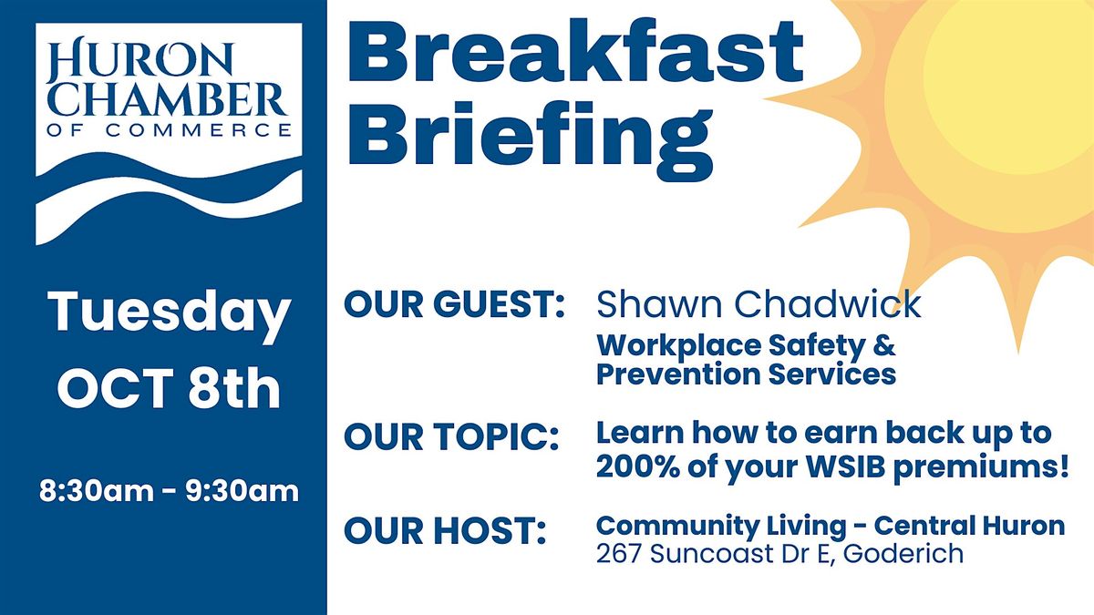 Breakfast Briefing w\/ Workplace Safety & Prevention Services