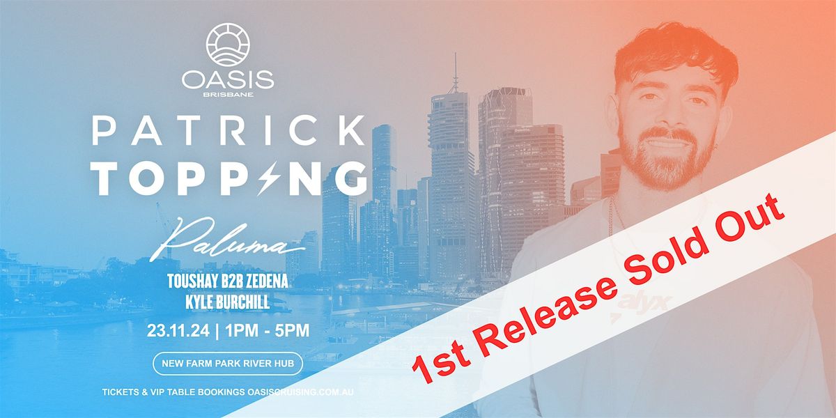 OASIS presents Patrick Topping - Saturday 23rd November 2024