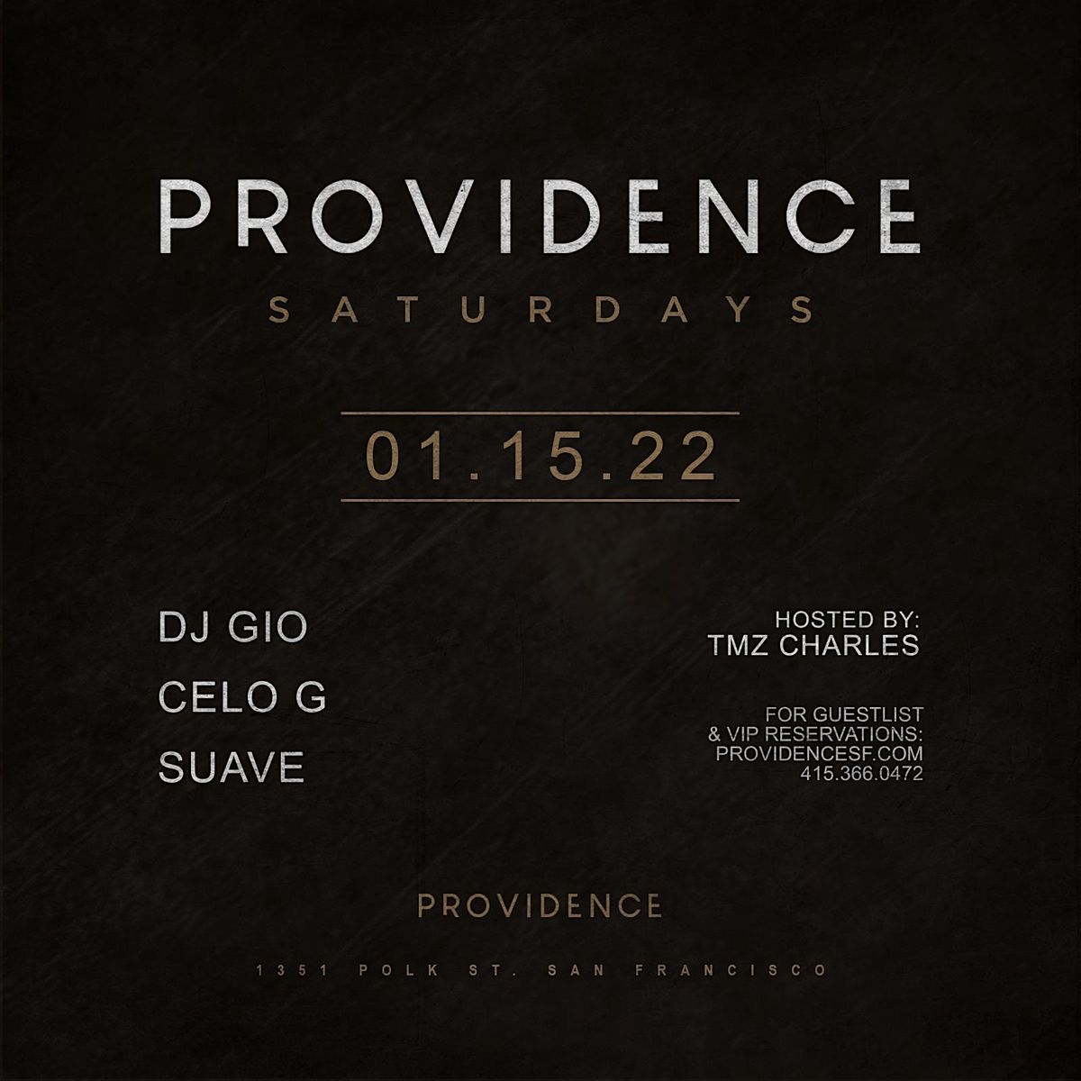 Providence Saturdays @ Providence SF - 08\/20\/2022