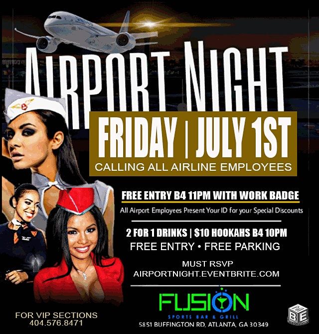The Sky Is The Limit (Airport Night) @Fusion...The New Adult Playground!