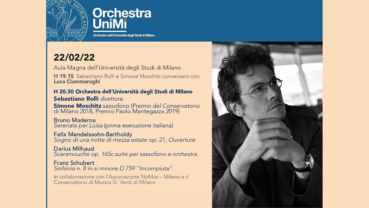 Orchestra UniMi: terzo concerto sinfonico 2021\/22