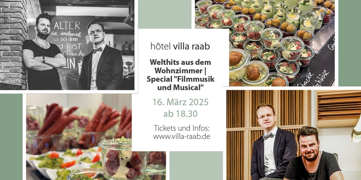 Welthits aus dem Wohnzimmer | h\u00f4tel villa raab