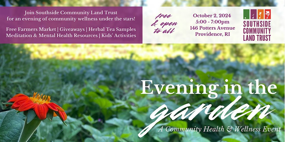 Evening in the Garden: A Community Health & Wellness Event