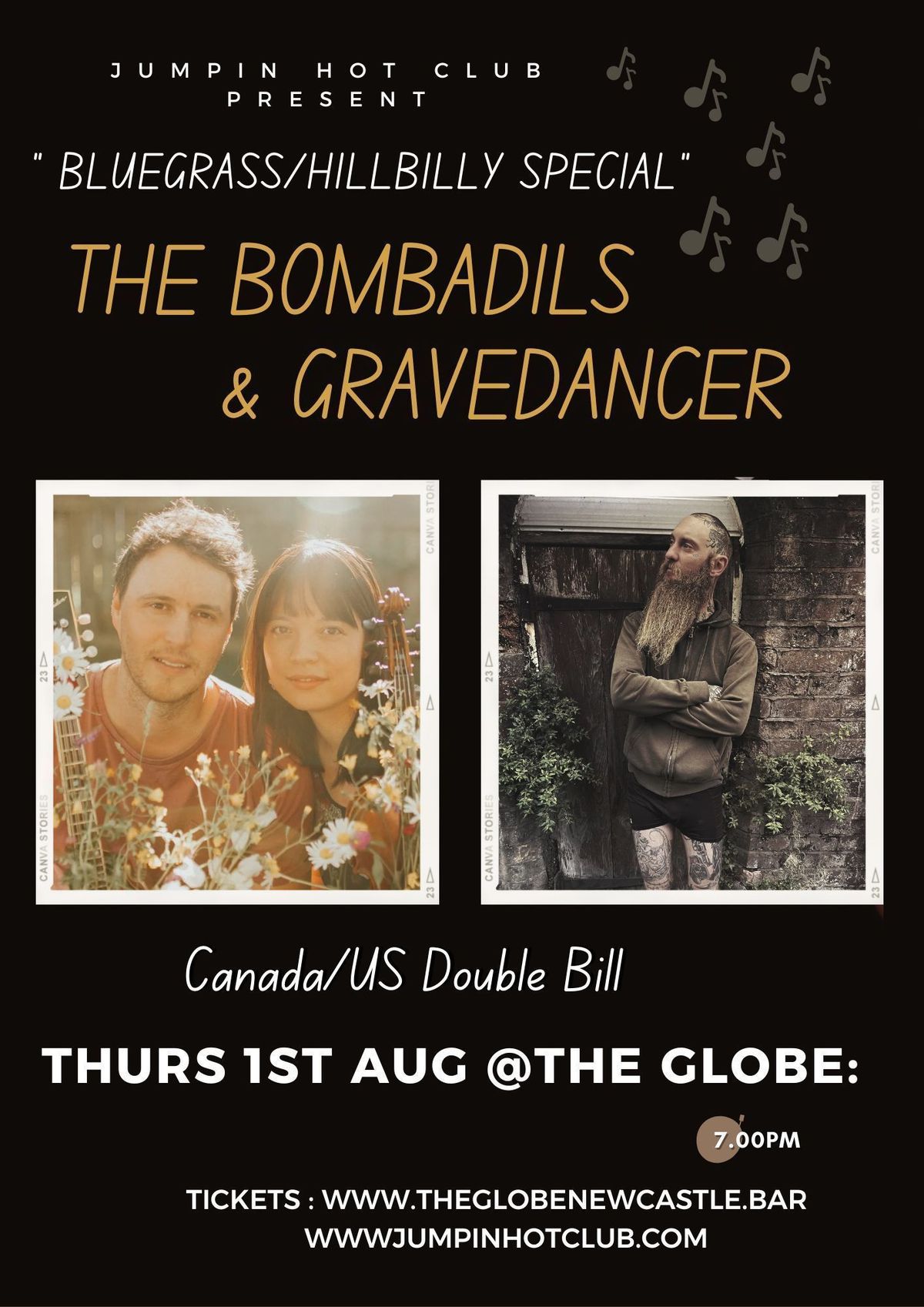 Bluegrass\/Hillbilly special - The Bombadils (Canada) + Gravedancer (USA) 