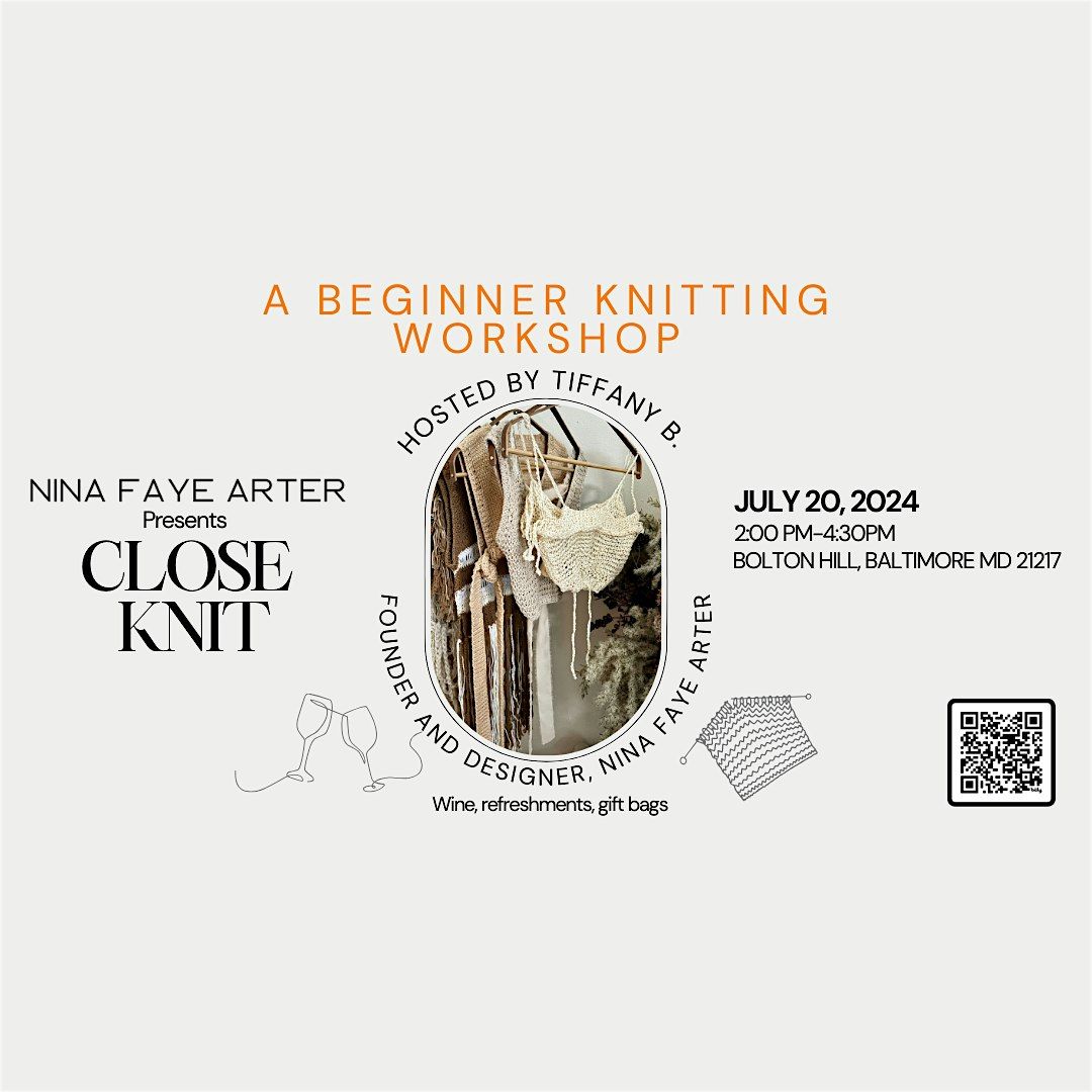 Close Knit- A Beginner\u2019s knitting Workshop