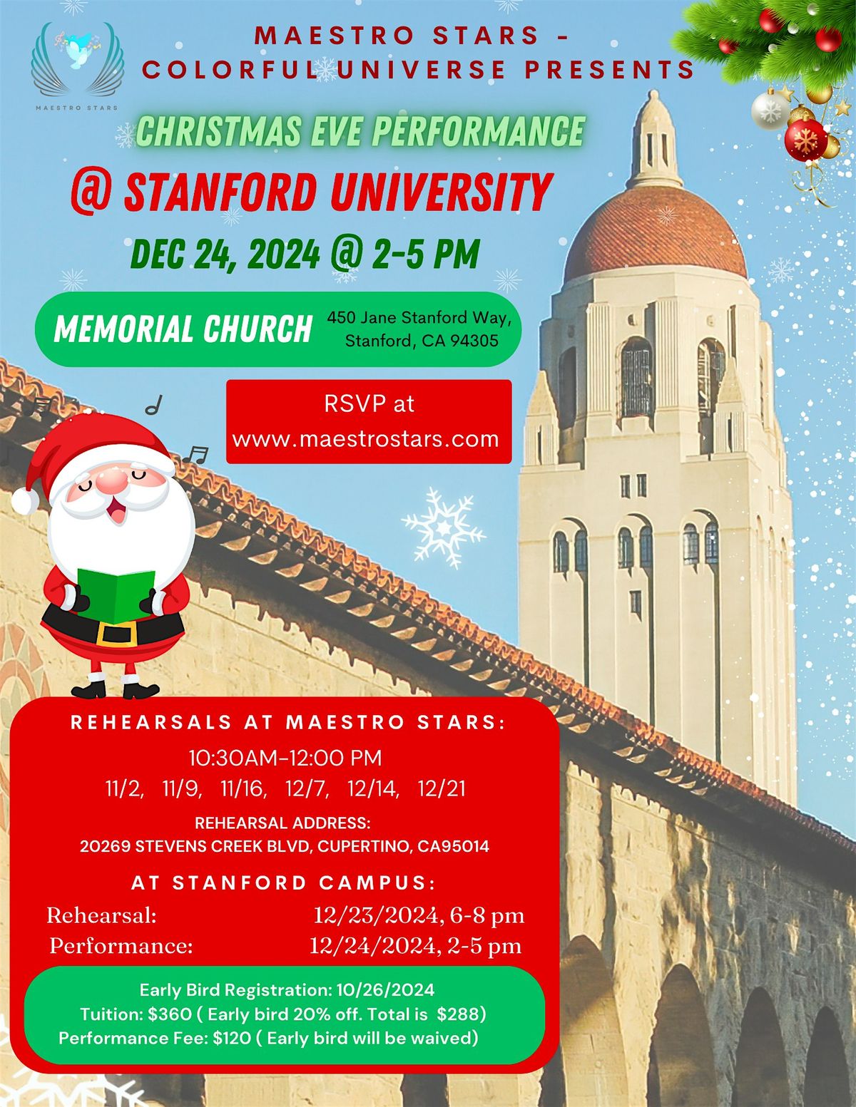 Stanford Christmas Eve Performance