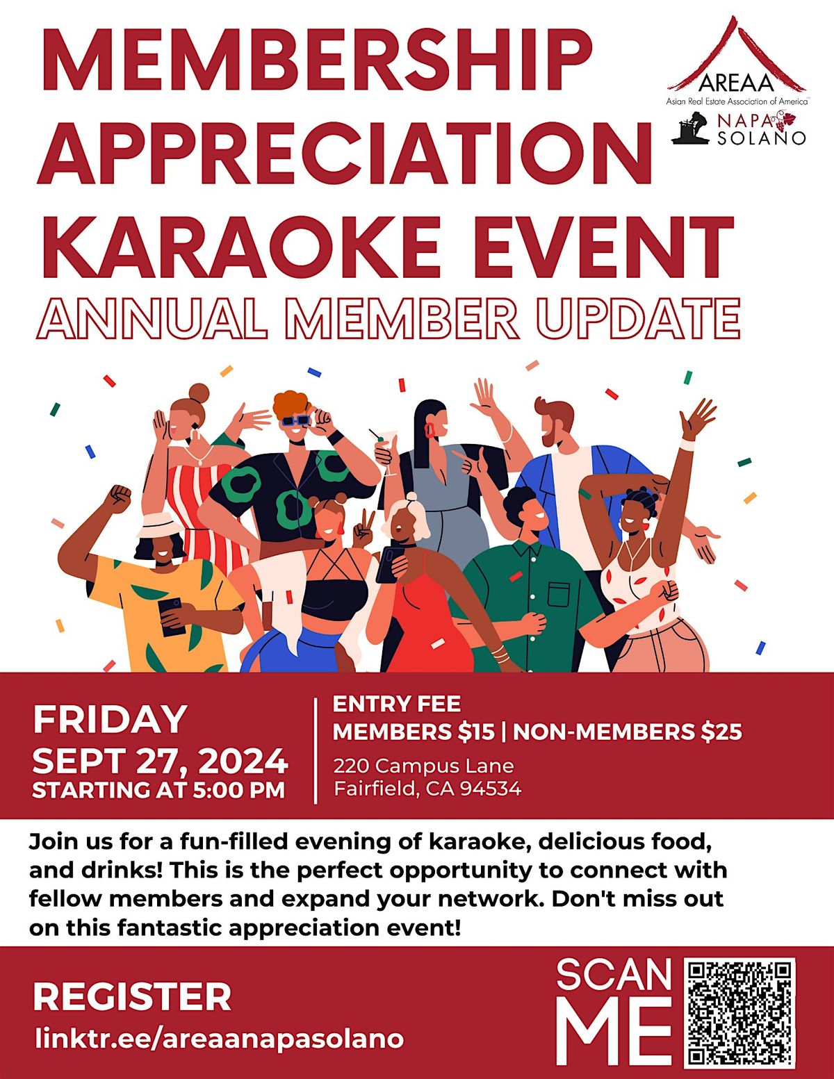 Membership Appreciation Karaoke Event |  Annual Member Update