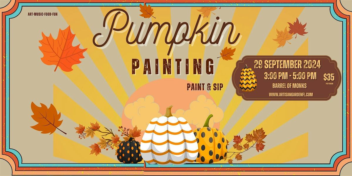 Pumpkin Painting Paint & Sip