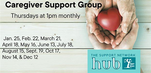 Caregiver Support Group: Thursday, November 14th at 1:00pm