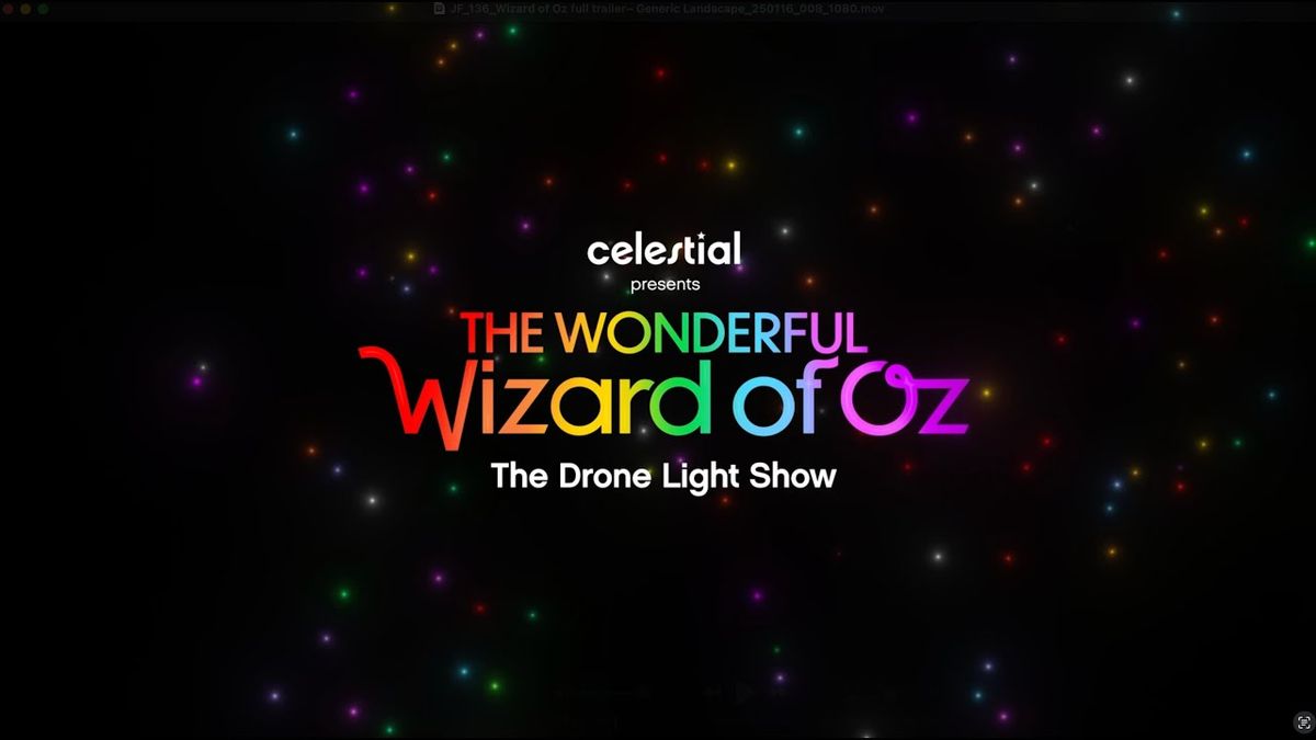 Celestial Drone Show - The Wonderful Wizard of Oz at Coastal Credit Union Music Park at Walnut Creek